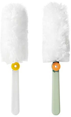 Healvian 2pcs Electrostatic Dust Duster for Dust Cleaners Flexible Duster for Household Cleaning Tools
