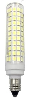 XYAL Lampadine, Confezione da 10, Lampadina LED a Mais Piccola AC220V 10W 136LEDs-2835SMD G9/E12/E14/E11 Lampadario in Ceramica Dimmerabile(White 6000K,E11)