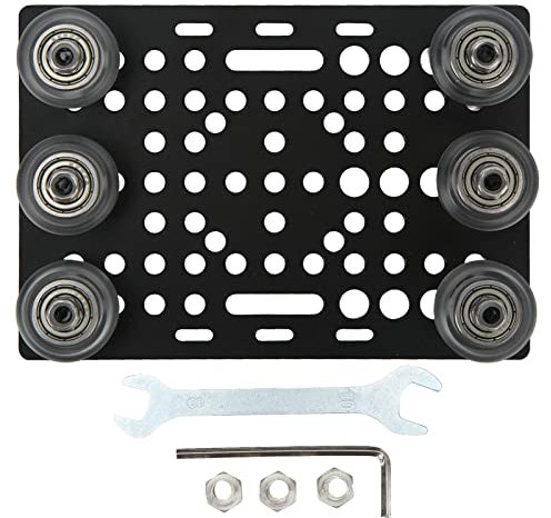 Aluminium Schwarz Anodized Sungerplatte mit Riemenscheibe für mechanische Getriebe Universelle Anwendung (Transparente Riemenscheibe)