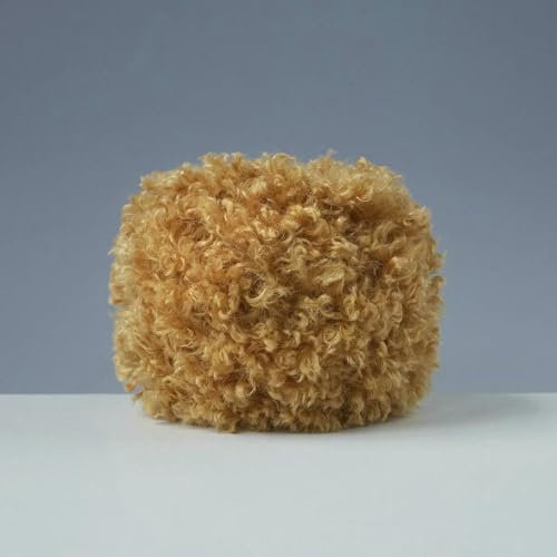 TPIONEER Hilo de Lana de Pelo Rizado de 50 g, Barra de Adorno de Felpa Gruesa, Hilo de Ganchillo para Tejer muñecas, Mantas cálidas, Bolsos, Hilo Suave Tejido a Mano.