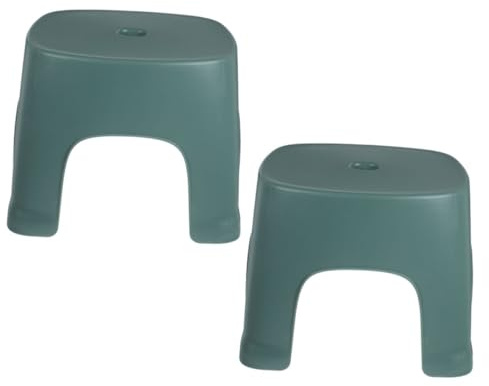 Toyvian 2 Stück Kleinkindhocker für Badezimmer Rutschfester Tritthocker aus Kunststoff Praktischer Toilettenhocker für Natürliche Hockposition Sicherer Mehrzweck stuhl für Erwachsene