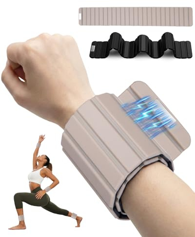 Poids Cheville, [Magnétiques Ultra-minces] Spopal Poids Poignet,Leste Cheville, lot de 2, 0,5 kg Chacun,Matériau en Silicone Imperméable,pour Marche Yoga Course Pilates la Natation Salle de Sport