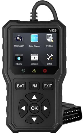 Dispositivo diagnostico OBD2, dispositivo diagnostico universale per auto, OBDII, 10 lingue, dispositivo diagnostico DTC, rilevamento della tensione per auto a partire dall'anno di costruzione 1996