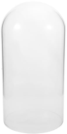 CIMAXIC Glasglocke: 25 x 15 cm große, durchsichtige Glasglocke – ideal für Terrarien, Pflanzen, Figuren, LED-Beleuchtung und Kerzen. Ohne Sockel.