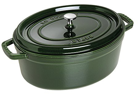 Staub 6.75 Quart Oval Cocotte, Basil by Staub