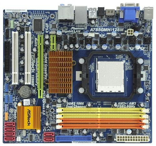 Asrock A785GMH/128M scheda madre Presa AM2 Micro ATX AMD 785G - Scheda madre (AMD, Presa AM2, AMD Phenom, 16 GB, 0,125 GB, 0, 1)