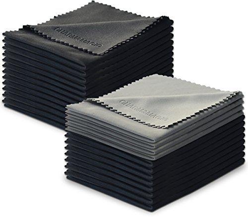 (24er Pack) Charm & Magic Mikrofaser-Reinigungstücher für alle Arten von Bildschirmen und glatten Oberflächen