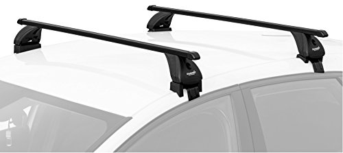 Summit sup-20336s Premium Multi Fit abschliessbarer Dachträger, schwarz Stahl, Set von 2