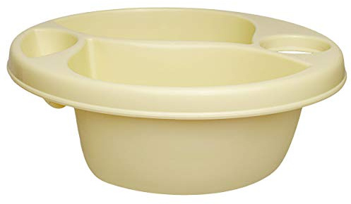 alles-meine.de GmbH Waschschüssel/Kinderwaschbecken - beige - Creme - Bieco - 3 Kammern - Baby - Putzeimer - Windeln Wickelschüssel - Windel Babywindel - für Kinder Mädchen Jun..