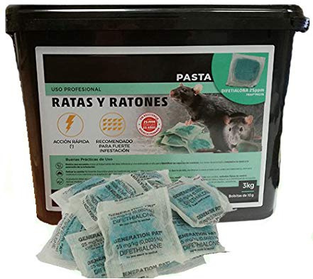 PLAGAS ONLINE Veleno per ratti 3 kg Pasta