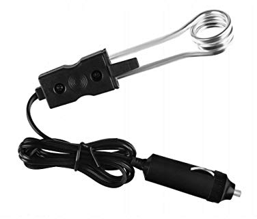 Réchauffeur d'immersion de voiture, chauffe-eau électrique portatif de chauffe-eau de café de thé électrique de Riloer 12V 98CM