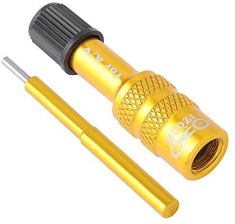 Sharplace Fahrrad-Vorderradgabel-Ventiladapter, Fahrrad-Luftgabel-aufblasbarer Ventiladapter für Federgabel