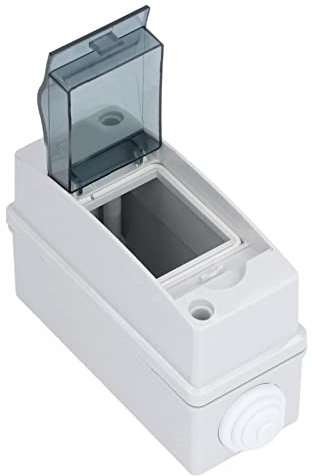 Distribution Box, HT 2W 2 way Distribution Box IP66 Waterproof Electronic Junction Case Outdoor Enclosure Box Waterproof Distribution Box MCB Electrical Distribution Box, ABS + PC