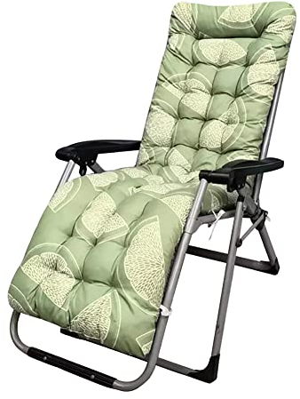 KAYBTNT Gartenliege Auflage - Extra Dicke Liegenauflage - Bequeme Sonnenliege Auflage - Deckchair Auflagen - Anti-Rutsch Liegestuhl Auflage für Outdoor Terrasse (170 x 53 x 8 cm),Grün