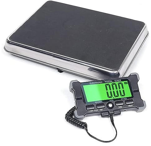 Digital fraktvåg med LCD-display brevvåg paketvåg med räkningsfunktion plattformsvåg upp till 200 kg g/lb/oz konvertering för post, förpackning, frakt, tillverkning eller industrikrav