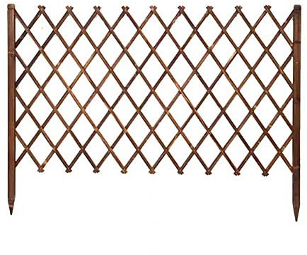 BXKCFYBSQ Garden Fence Wooden Fence Pet Gate, Wooden Garden Lattice Fence/Christmas Tree Fence Privacy Fence Screen Telescopic Partition Decoration (Size : H100xL200cm)