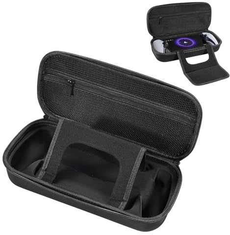 KOOWOD Hard Storage Carrying Case Compatible with PlayStation 5 Portal Remote Player Handheld Game Console, Shockproof Anti-Scratch Travel Storage Case Accessories, PS Portal Protective Shell