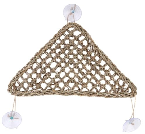 INOOMP Triangular Reptile Hammock Mit Sucker Atmungsaktives Kletternetz Für Echsen Bartagamen Leguane Und Aktivität Und Nutzung Vertikalen