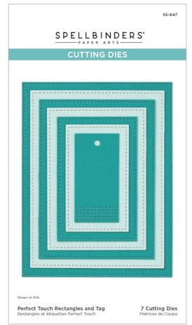 Spellbinders S5-647 Perfect Touch Rectangles and Tag Etched Dies from The Happy Hour Collection