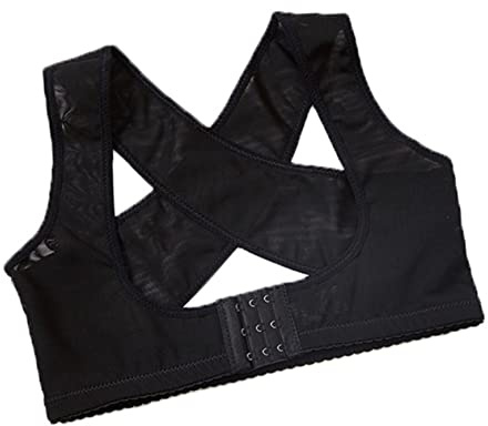 BCOATH Rückenstützgürtel aus Nylon und Spandex mit Unsichtbarem Design Haltungskorrekturgürtel in Schwarz zur Verbesserung der Haltung und Verhinderung von Brustabsenkung für Damen
