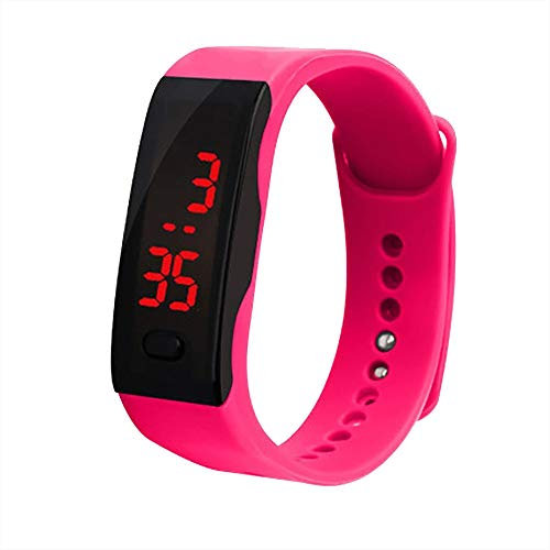 AKTOUR Orologio Fitness Orologio Sportivo Bracciale per orologio Gel Sport LED Orologio sportivo per studenti Cose Gratis Orologio Sportivo (One Size)