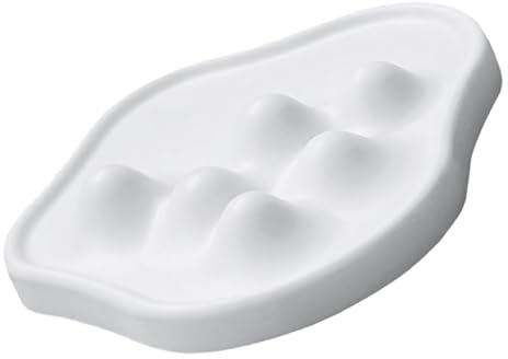 WATIIFUFU vassoio porta anelli ringlith rings cassetto jewellery box piatto portagioielli Espositore per orecchini piattino porta orecchini piatto porta gioielli pp bianca