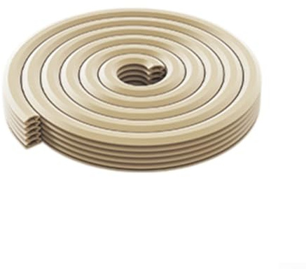 Dichtungsband für Türen, Türen, Fenster, winddicht, Schalldämmung, Dichtungsband, verstellbar, Beige, 6 m