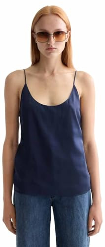 Scotch & Soda Dam Singlet vävd front Jersey back tank t-shirt, Peacoat V456, 62