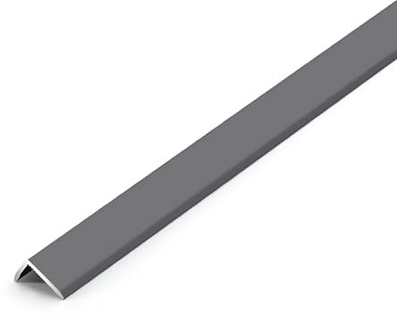 Coayuou Treppenkantenprofil Fliesenschieneaus Aluminium Abschlussprofil3 Stück 90cm KantenprofilIdeal Für Präzise Und Saubere Kanten In Küche, Bad Und Treppen(Grau,1.5 * 0.8cm)