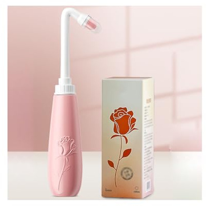 NJDQFA Irrigateur Anal Intime,Bidet Portable Anus Enfant Homme Femme,Bouteille Périnéale pour Camping Soins Post Partum L'hygiène Personnelle,Pink 500ml,No Accessories