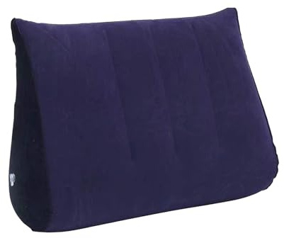 Tktouci Almohada de cuña para dormir para adultos, almohada debajo de la rodilla, cojín lumbar de lectura, posicionador corporal para elevación de piernas, camping, escuela, yoga, hogar