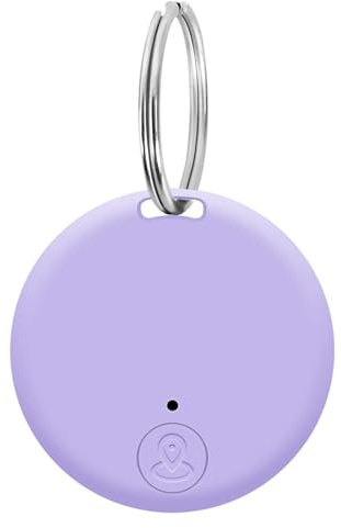 Key Finder, Bluetooth Item Locator Mini GPS Tag Live Tracking on Free App Bluetooth 5.0.Key Finder for Wallets Pets Lggage Child Locators Finder Anti-Lost Tag Compatible with Android iOS, Purple