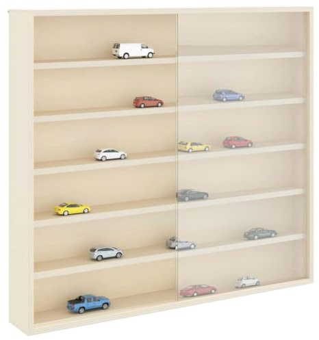 vidaXL Wanddisplay-Case mit Regal Beige 60 x 8,5 x 54 cm Sperrholz