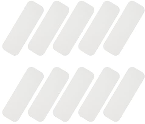 SEWACC Adesivi Impermeabili Rimovibili per Campanello 10 Pezzi, Targhetta Bianca con Nastro Biadesivo Resistente, Supporto Adesivo per Campanello Video, per Uso Domestico e Ufficio