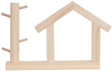 SOESFOUFU Tapa de interruptor de luz rústica estilo granja, placa de pared de madera con forma de casa y gancho para llaves, embellecedor moderno para enchufes de sala de estar, dormitorio y entrada.