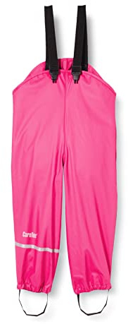 CareTec Rain Overall - PU w/o fleece, Pantaloni Impermeabili Bambine e ragazze, Real Pink (546), 92