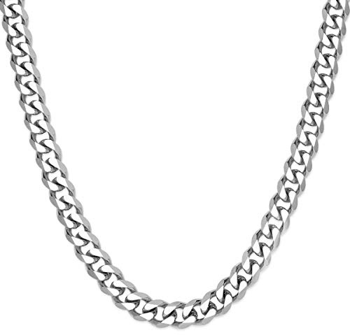 Soul-Cats Panzerkette mit oder ohne Armband für Männer, Herren aus Edelstahl in Silber (Verschiedene Längen und Breiten)