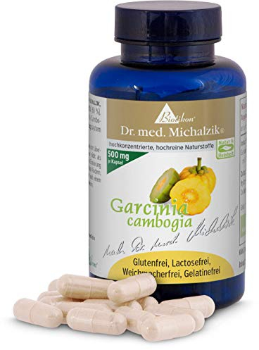 Garcinia Cambogia - 60% natürlichem hochdosiertem HCA - Reich an Calcium, Eisen und Vit. C von Natur aus - Dr. med. Michalzik - ohne Zusatzstoffe - von BIOTIKON®