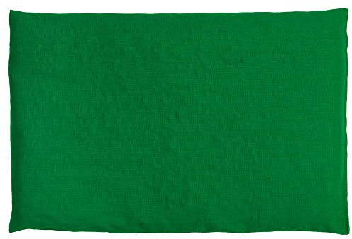 Coussin aux pépins de raisins - vert - 30x20cm - Coussin thermique - Coussin aux graines - Bouillotte sèche - Compresse froide -