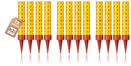 h2i ice Stars | 120 Pieces | 30 sec. Burning time | ice Fountain, Sparkler - Highlight for Party, Wedding, Birthday | Table Fireworks & Decoration for Cakes & Bottles | All- Season Fireworks Cat. F1
