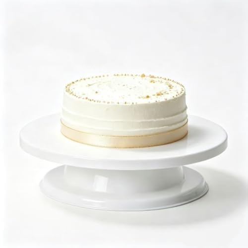 LIVEGREEN Cake Turntable Stand -11 Inch Rotating Cake Stand Professional Rotating Icing Turntable