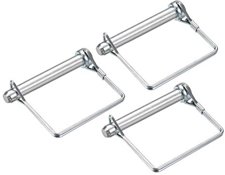 sourcing map 3Stk. Welle quadratischer Sperrstift Kupplungsstift für Feld Anhänger Wagen Rasen Garten 10mm x 70mm