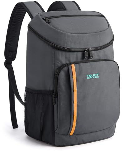 TOURIT Cooler Backpack Insulated 30 Cans, Lightweight Leak Proof Travel Cooler Bag, Soft Waterproof Backpack Cooler for Men Women, Camping Hiking Beach Travel Picnic