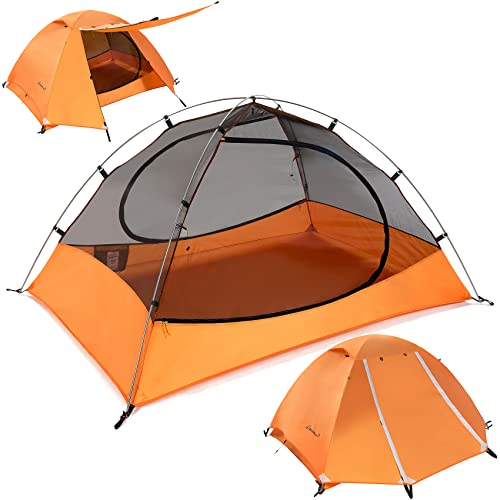 Clostnature Tenda da Campeggio per 2/3/4 Persone - Tenda da Esterno Impermeabile per 2/3/4 Uomo, Tenda da Trekking Ultraleggera, Tende Compatta con Dimensioni ridotte, Gite in Spiaggia, Festival