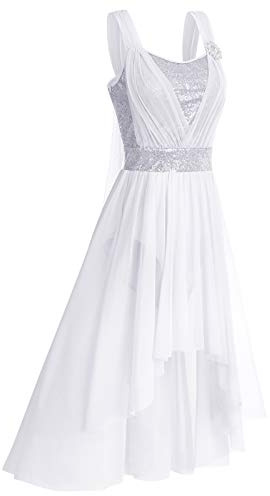 OBEEII Robe de Danse Latine Costume de Danse Latine Robe de Danse Sexy V?tements de Costume de Danse pour Femme Costume de Danse de Salon Tenue de Danse Tango Cha Cha Blanc B S