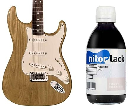 Gitarren Beize/Woodstain Oak/Eiche auf Nitrobasis 250 ml Flasche