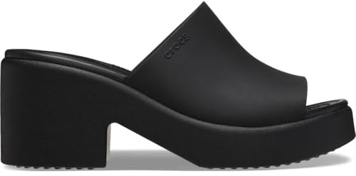 Crocs Women Sandal, Brooklyn Slide Heel, Black,Black, 4 UK Women