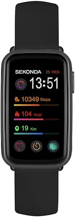 Sekonda Track Smart Watch 26mm with Black Silicone Strap 30171
