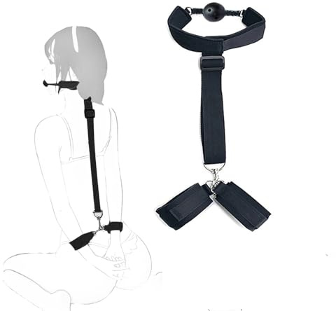 Sex Handschellen Paare, mit Handschellen Knebel Verstellbare, WUUDOA Bondageset Fessel Set, SM Sexspielzeug für Paare Extrem Sex Toy, Erotik Spielzeug Hart Extrem für Frauen Paare Set
