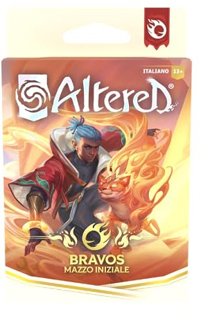 Equinox - Altered Oltre i Cancelli Mazzo Iniziale Bravos - set di 40 carte con Kojo il Corridore - deckbuilding unico, gioco di carte collezionabili strategico, 13+, per 2 giocatori, 20-30 min.